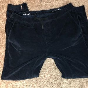 Pacsun Joggers size M Navy Velvet